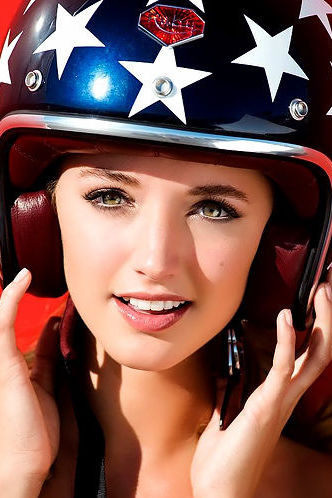 Alyssa Arce Red Ferrari