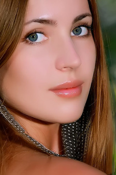 Hailey Spreading In The Nature